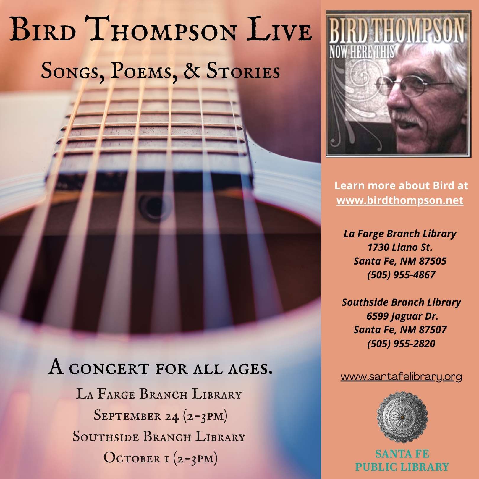 Bird Thompson Live: Songs, Poems and Stories