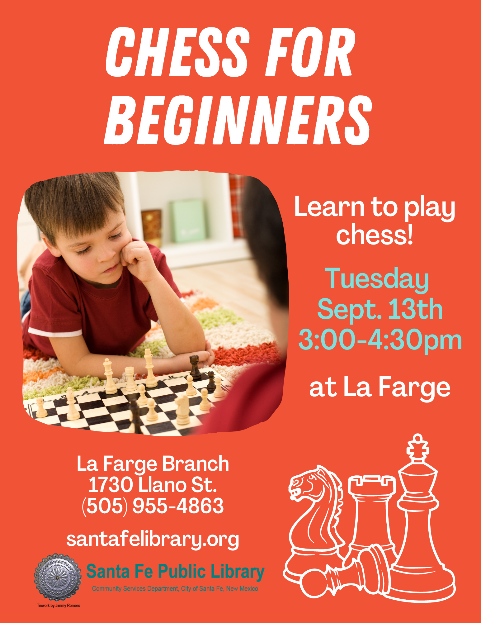 Chess for Beginners at the La Farge Library