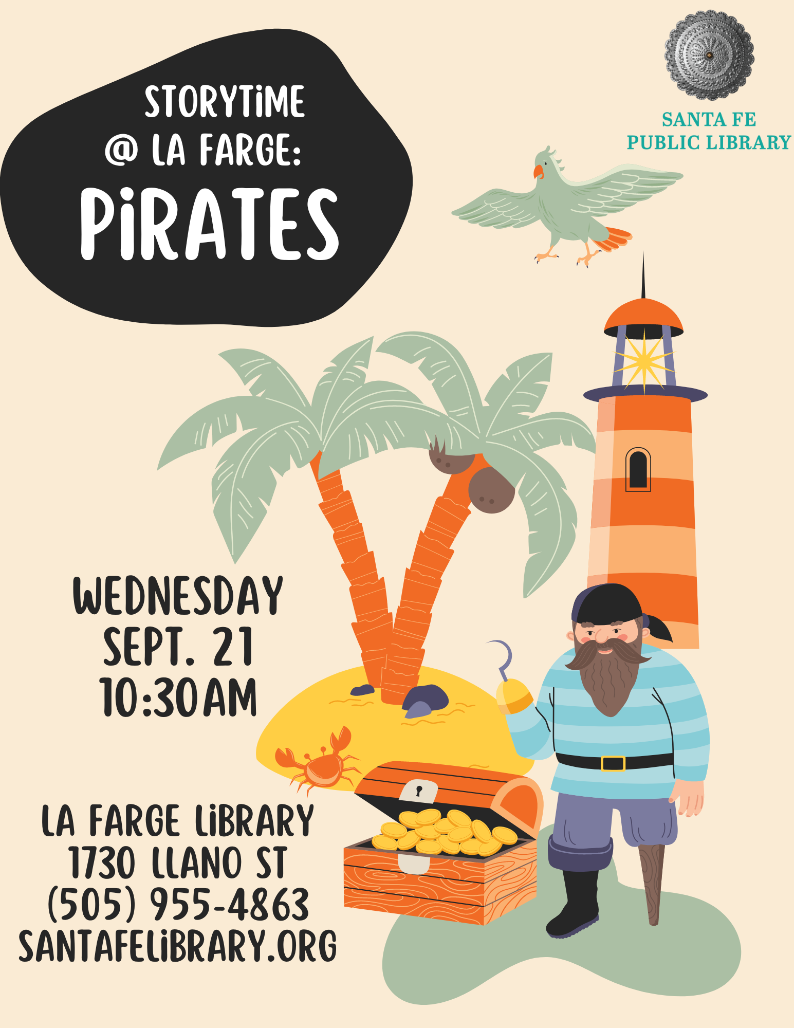 Pirate Storytime and Craft at La Farge Library