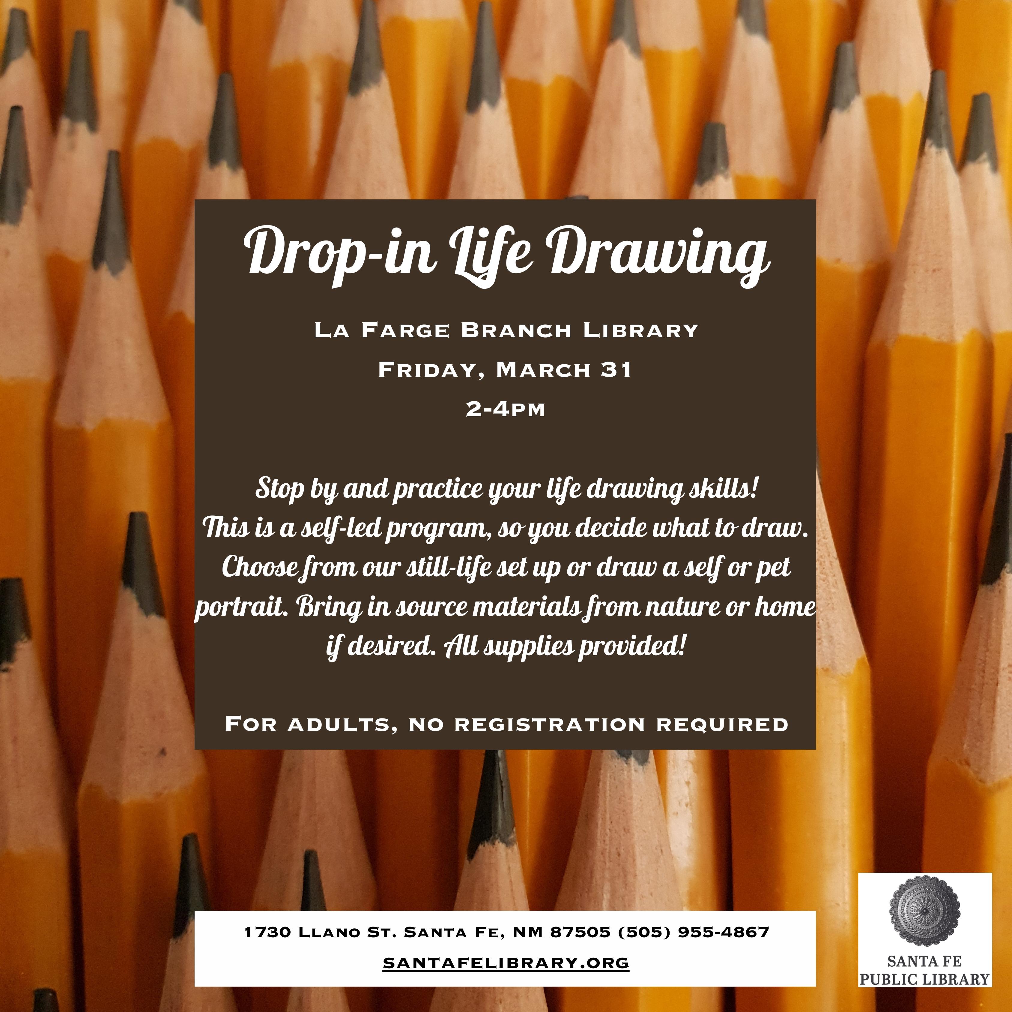 Drop in life drawing