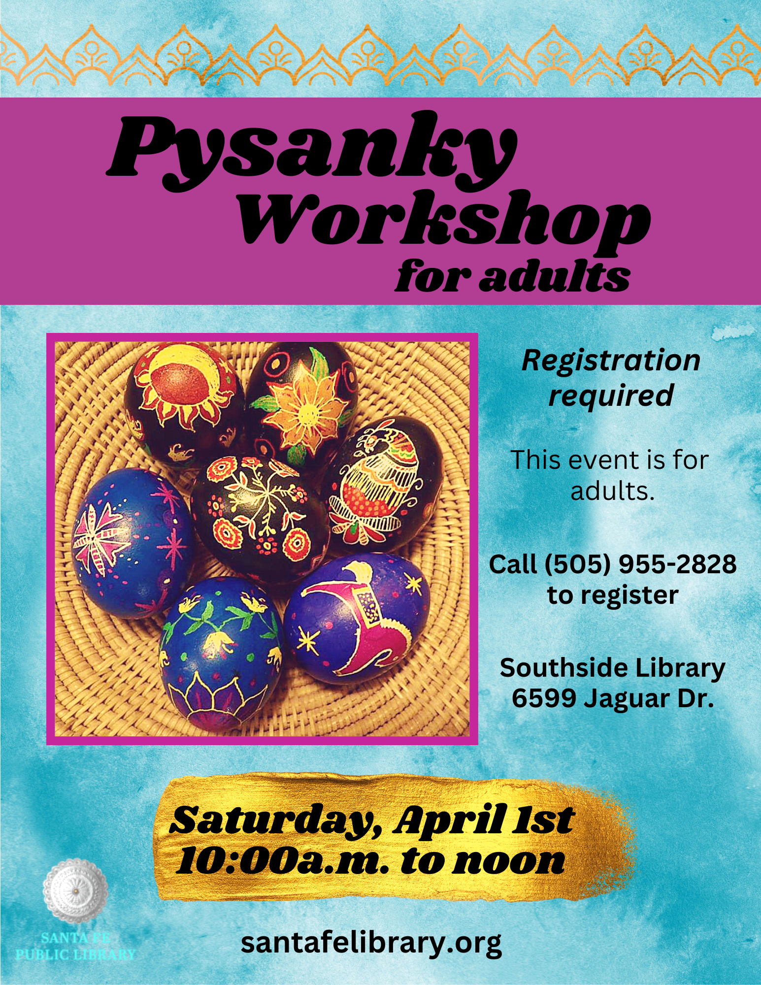 Pysanky Workshop for Adults