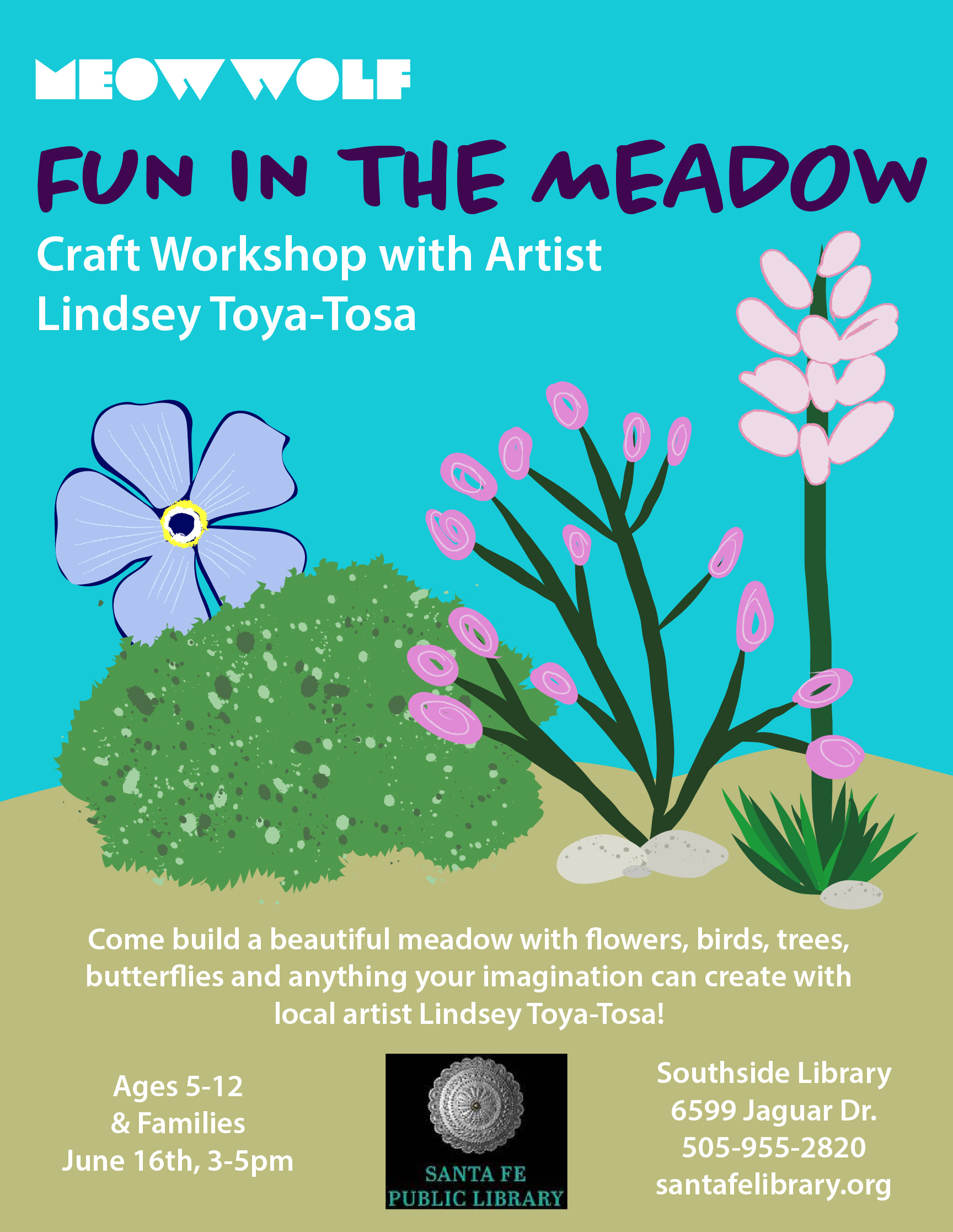 Fun in the meadow Craft workshop with Lindsey Toya-Tosa