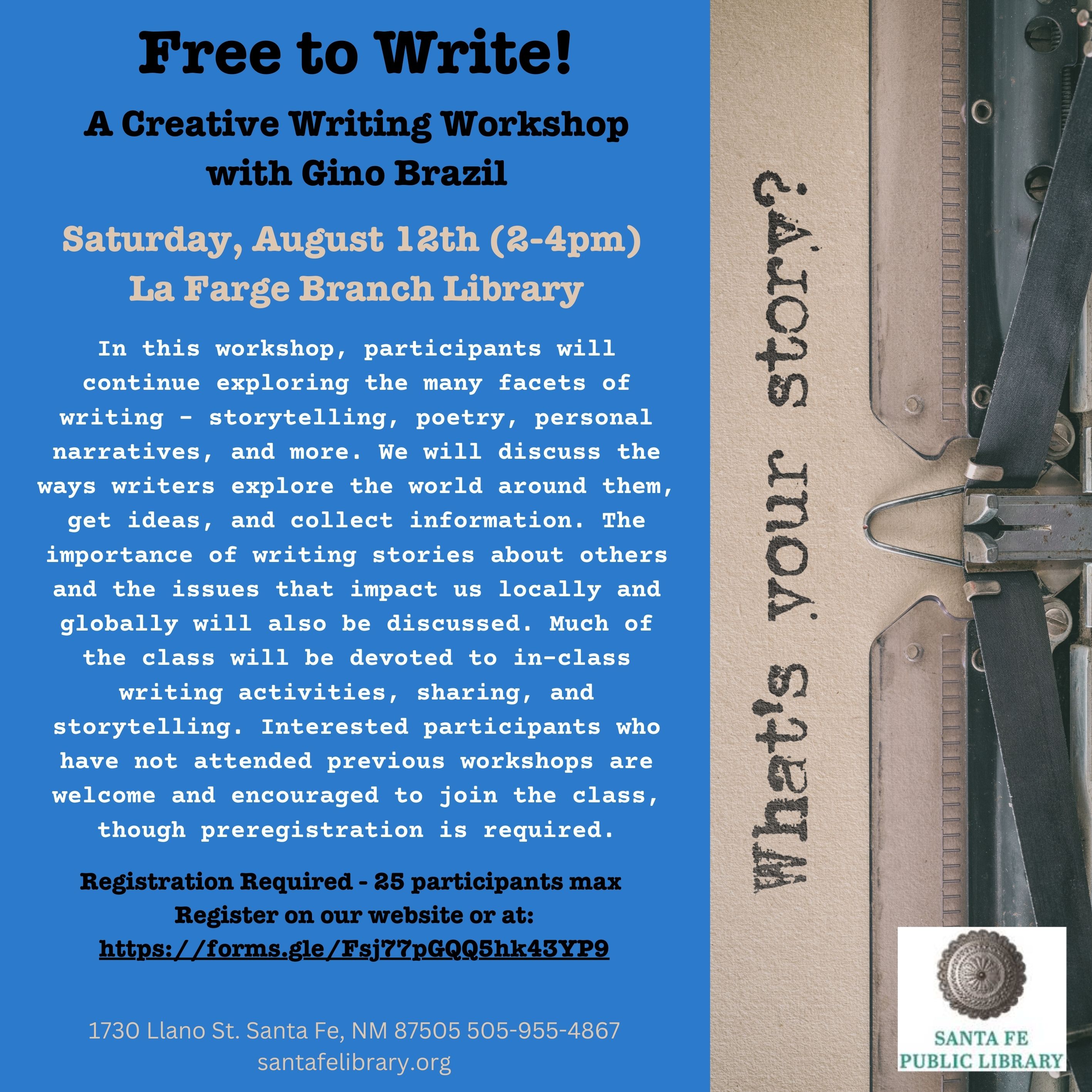 August Free to Write!