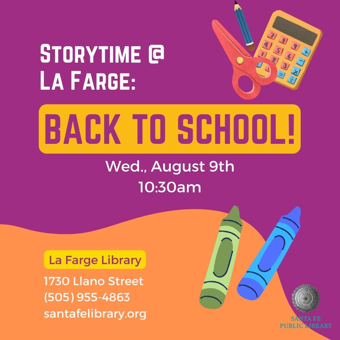 Back to School! Storytime and Craft