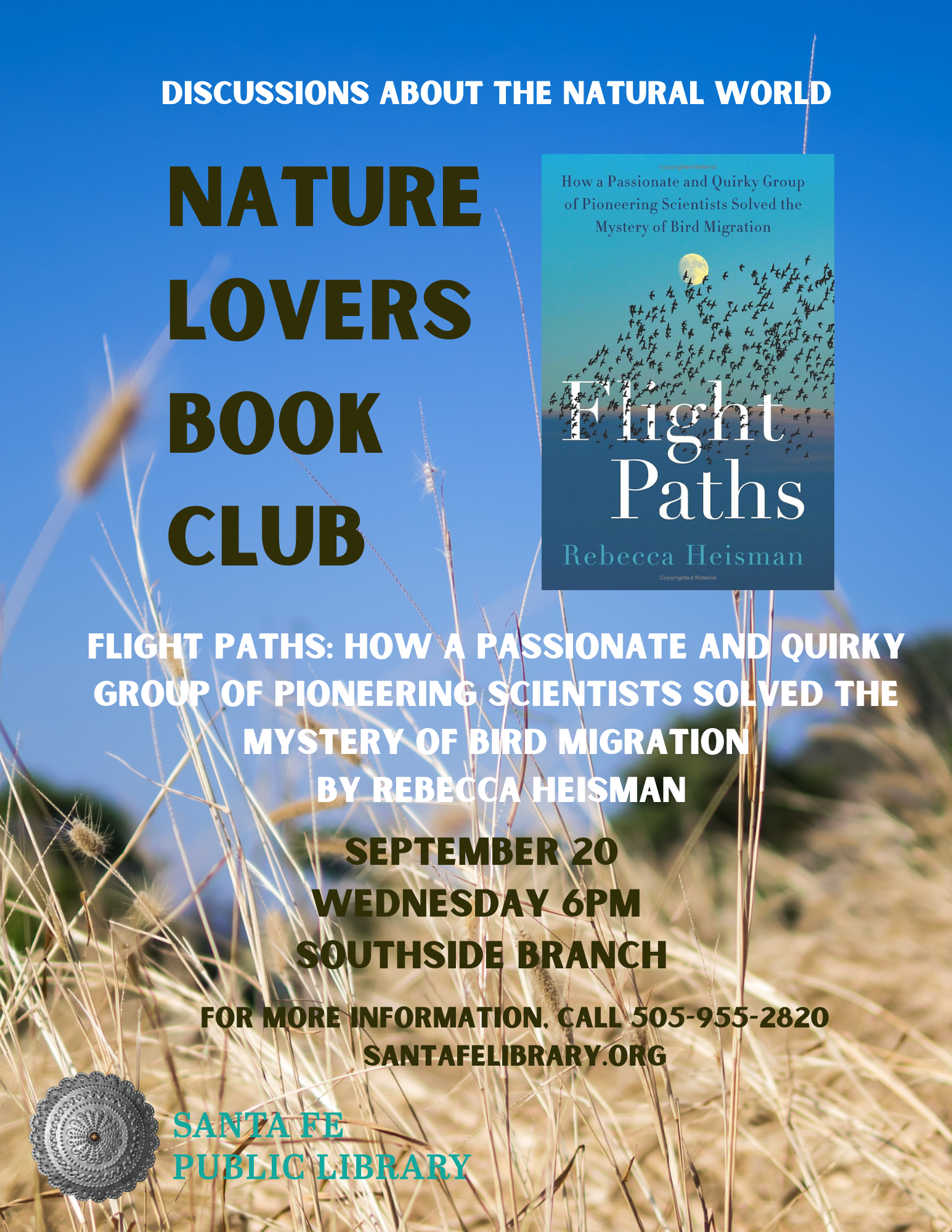 Nature Lovers Book Club discusses Flight Paths by Rebecca Heisman
