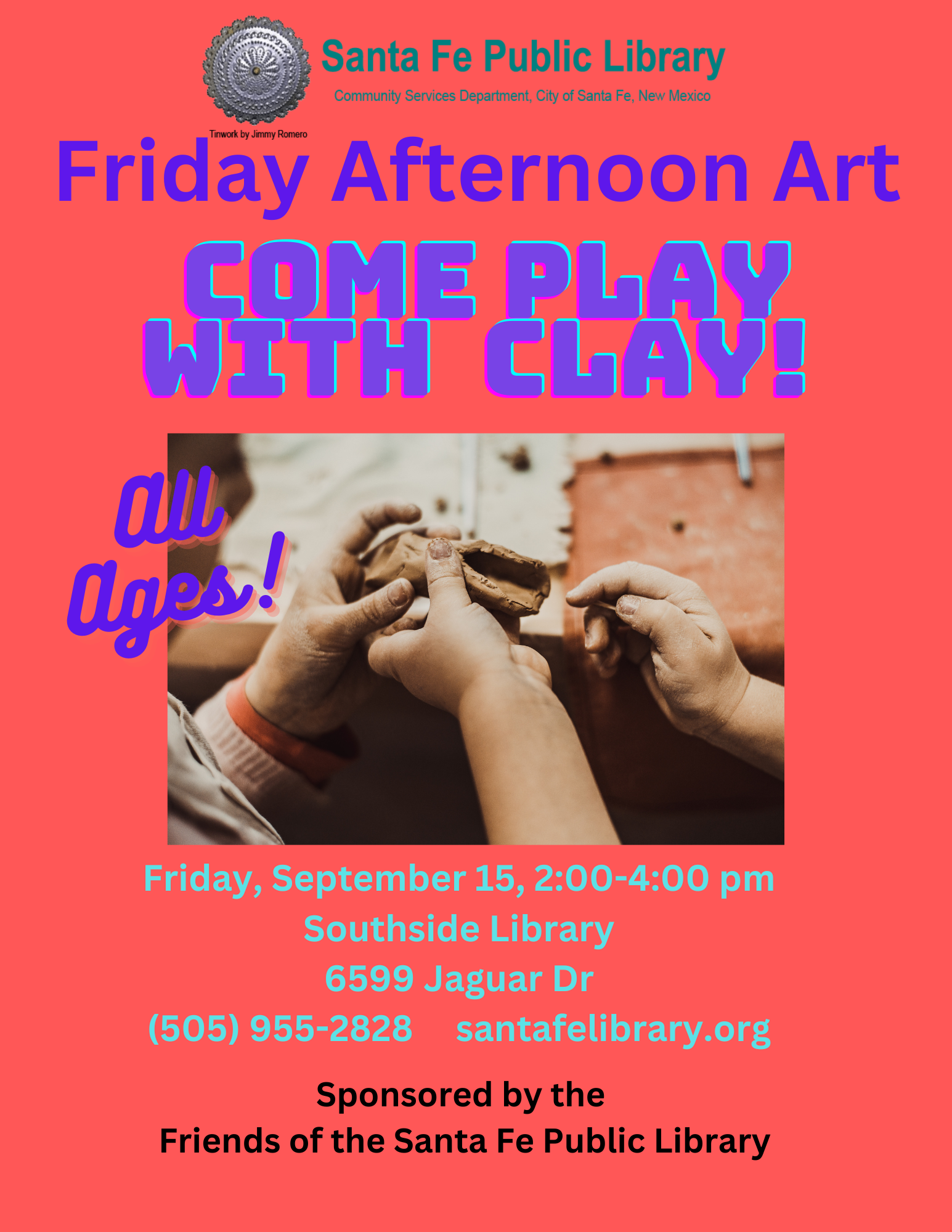 Friday Afternoon Art- Come Play with Clay!