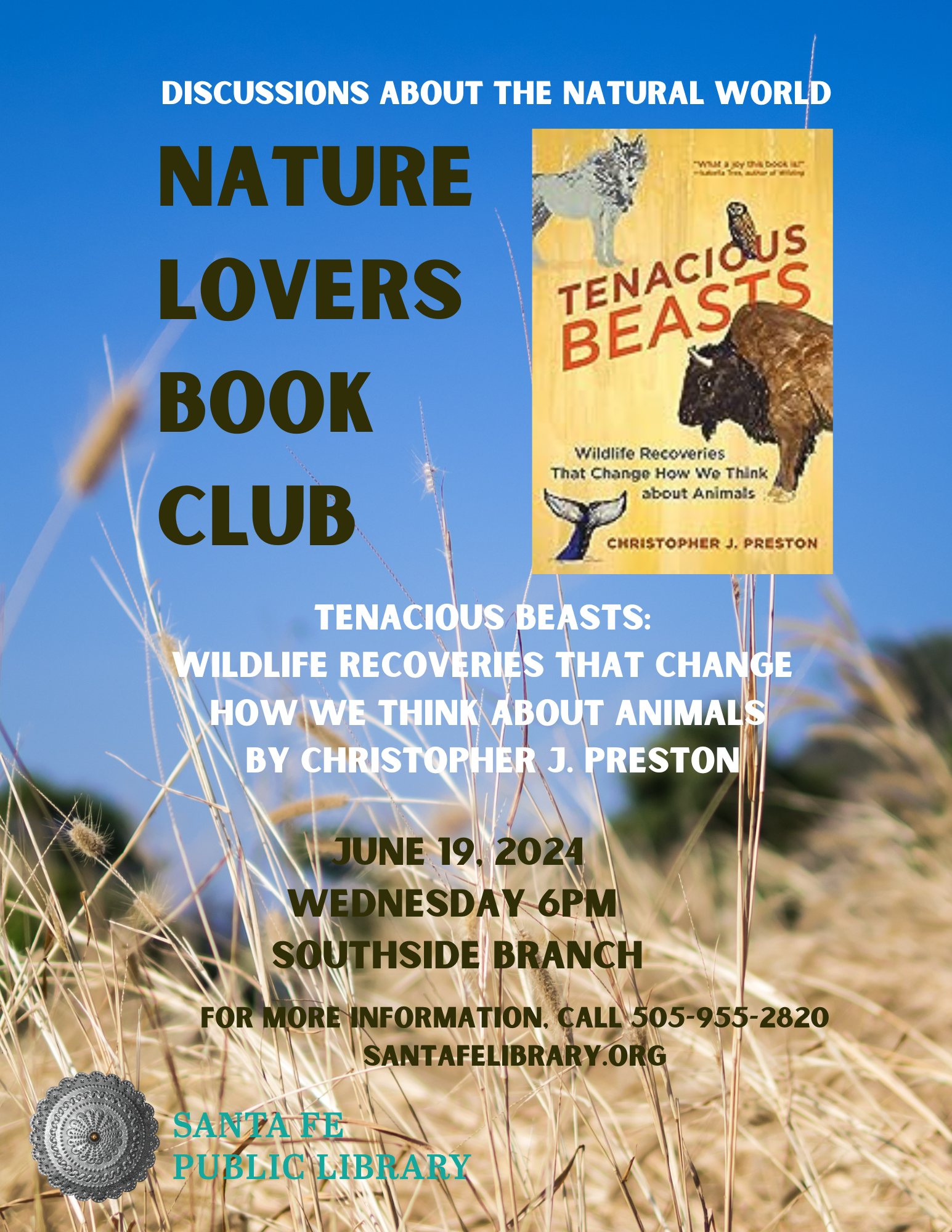Nature Lovers Book Club discusses Tenacious Beasts
