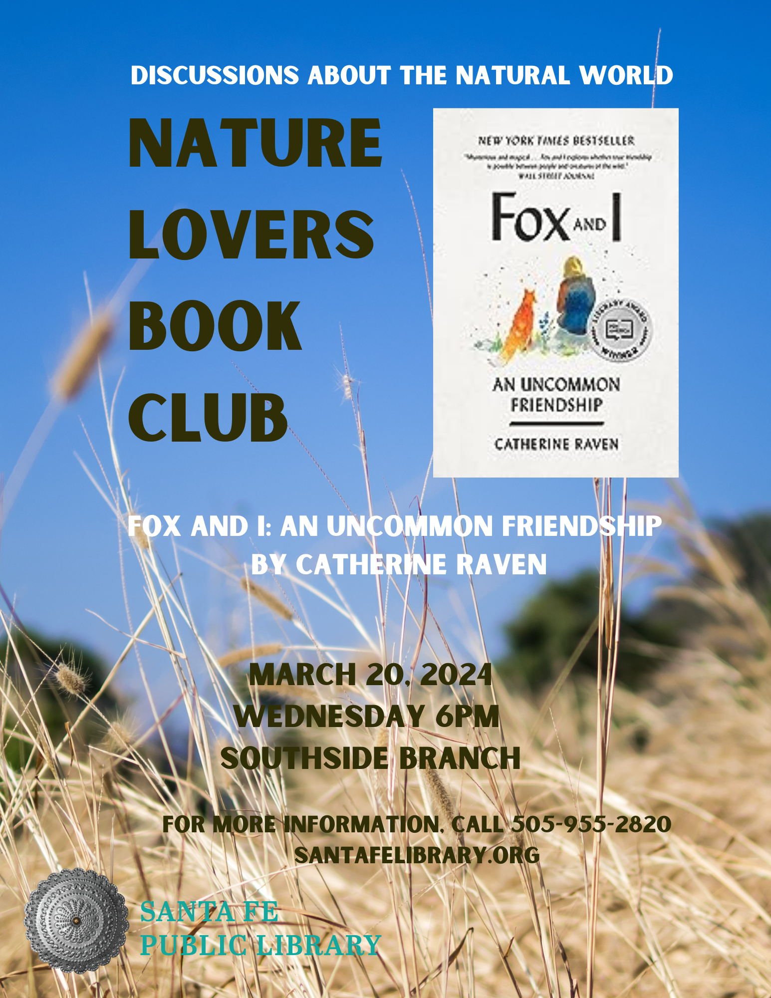 Nature Lovers Book Club discusses Fox and I by Catherine Raven