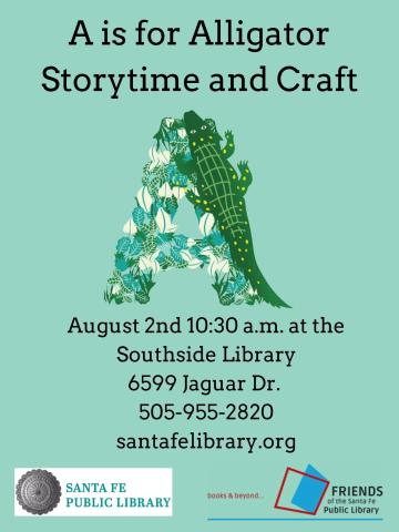 A is for Alligator Storytime & Craft