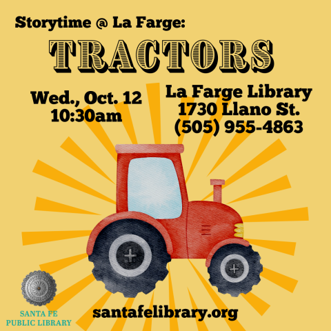 Tractors Storytime and Craft