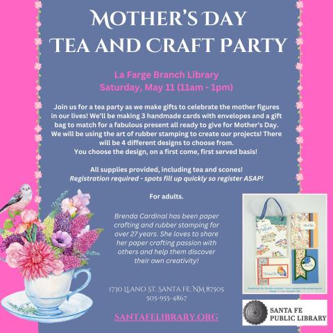 Mother's Day Tea and Craft