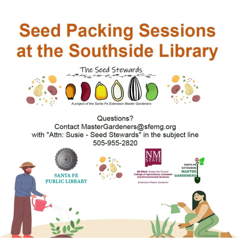 Flyer for seed packing workshop