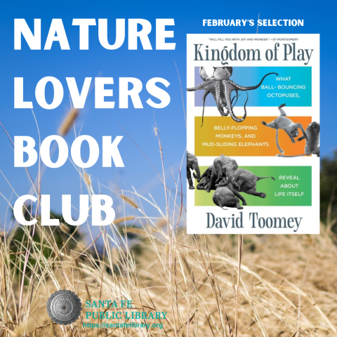 Text reads nature Lovers Book Club with February selection book cover