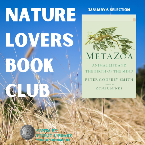 Text reads nature Lovers Book Club with January's selection book cover