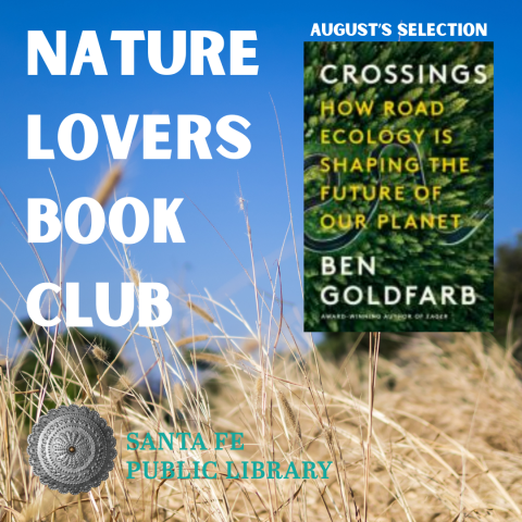 Text reads nature Lovers Book Club with August selection book cover