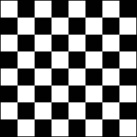 Black and White Chess Board