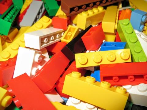 photograph image of lego blocks