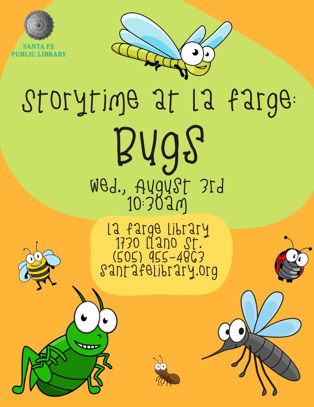 Bugs! Storytime & Craft