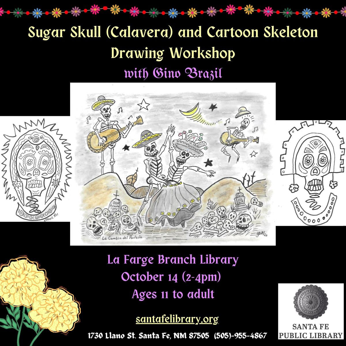 Calavera drawing workshop