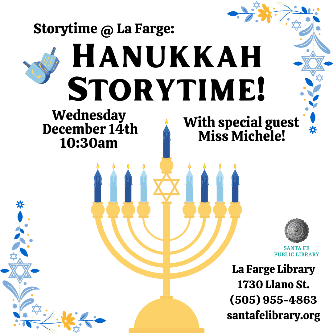 Hanukkah Storytime and Craft at the La Farge Library