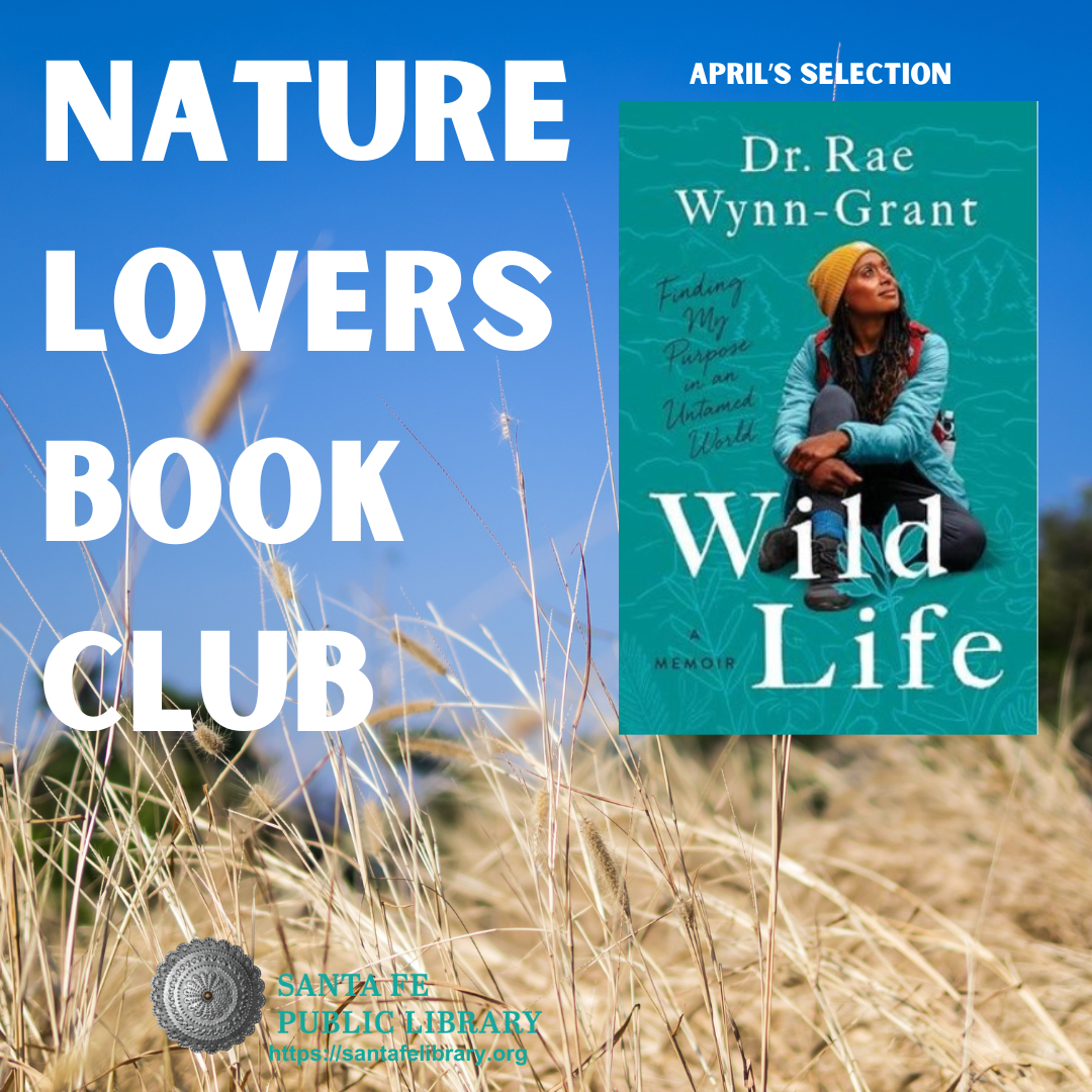 Text reads Nature Lovers Book Club with March selection book cover